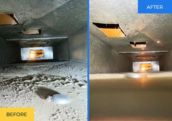 Air Duct Cleaning Toronto Comfortclean Before and After 1