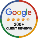 Comfortclean Google reviews rating badge